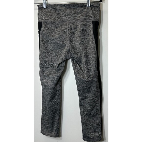 C9 Champion Pants Women’s Sz M Gray/Black Athletic Leggings /Yoga Contrast Side - Picture 7 of 12